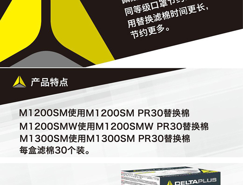 代爾塔104117可更換式帶閥防塵口罩圖16