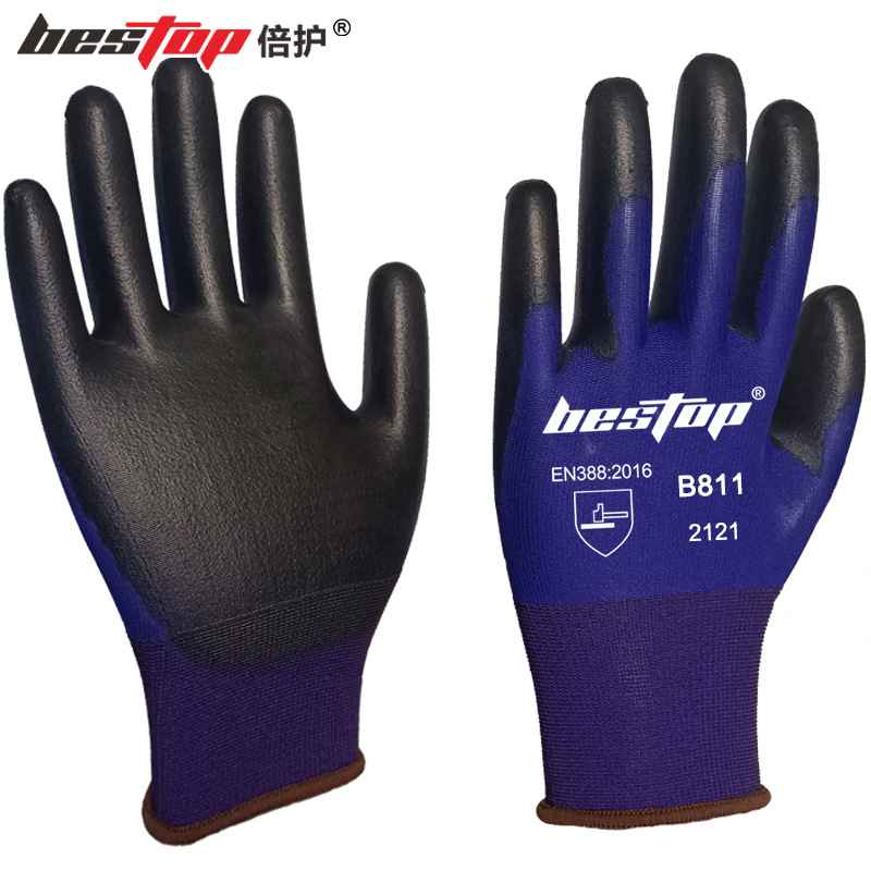 bestop倍護(hù)B811尼龍浸膠勞保手套圖片1