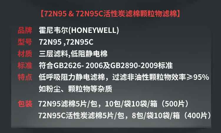 Honeywell霍尼韋爾7200MC硅膠半面罩防塵面具套裝12