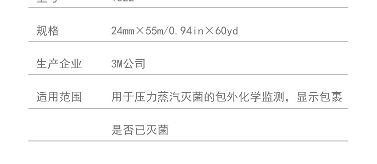 3M1322壓力蒸汽滅菌指示膠帶圖片5