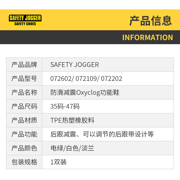 Safety Jogger鞍琸宜072202淡藍(lán)色低幫防滑減震護(hù)士鞋圖片2